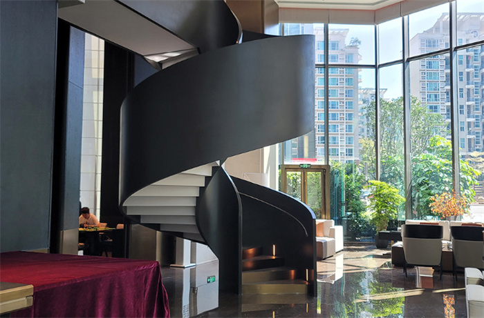 西安酒店旋转楼梯厂家