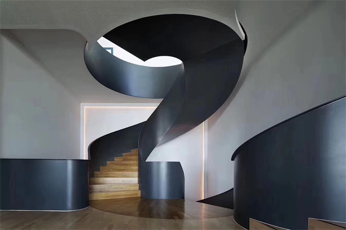 西安办公楼弧形楼梯定做