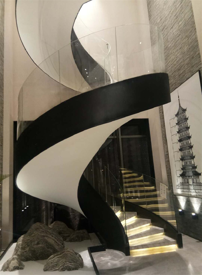 西安售楼处旋转楼梯定做