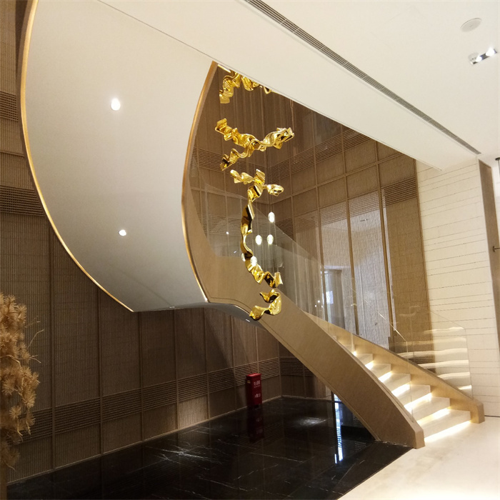 西安售楼处旋转楼梯生产