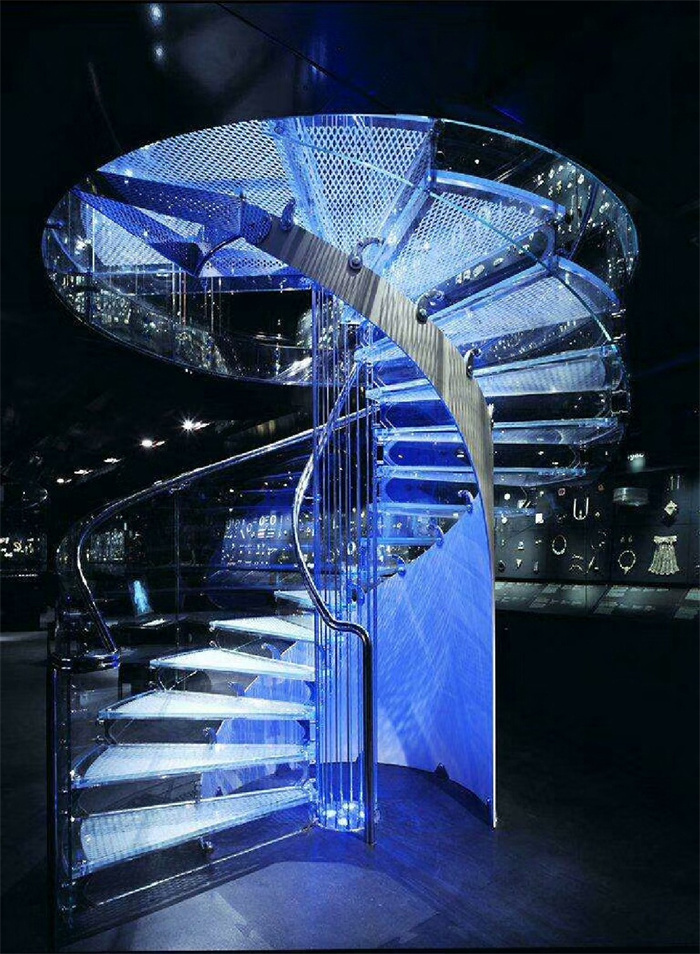 西安售楼处旋转楼梯定制